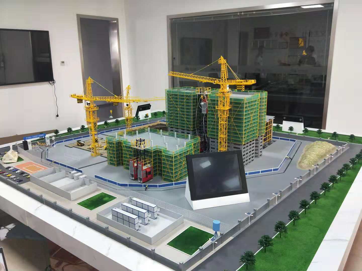 华阴市建筑施工场景模型